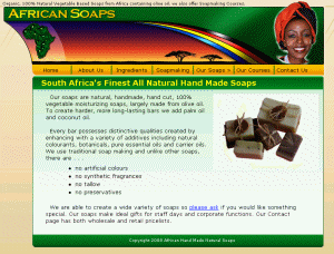 African Soaps Website Designers Durban